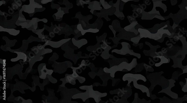 Fototapeta Dark gray camouflage pattern