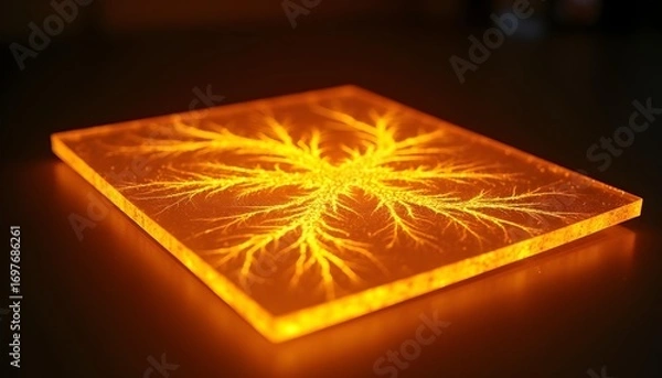Obraz Lichtenberg Figure with Delicate Details and Lighting