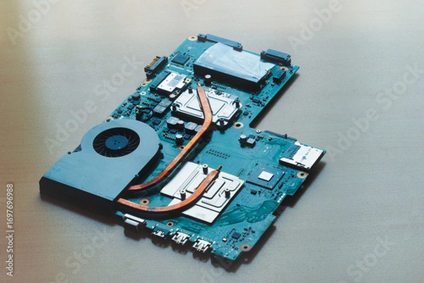 Obraz ノートパソコンから取り出した電子基盤