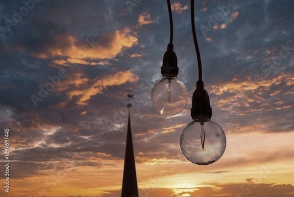 Obraz Sunset in the city