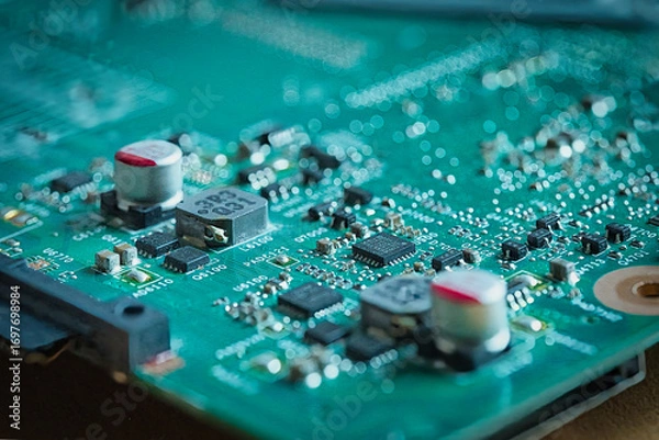 Obraz ノートパソコンから取り出した電子基盤