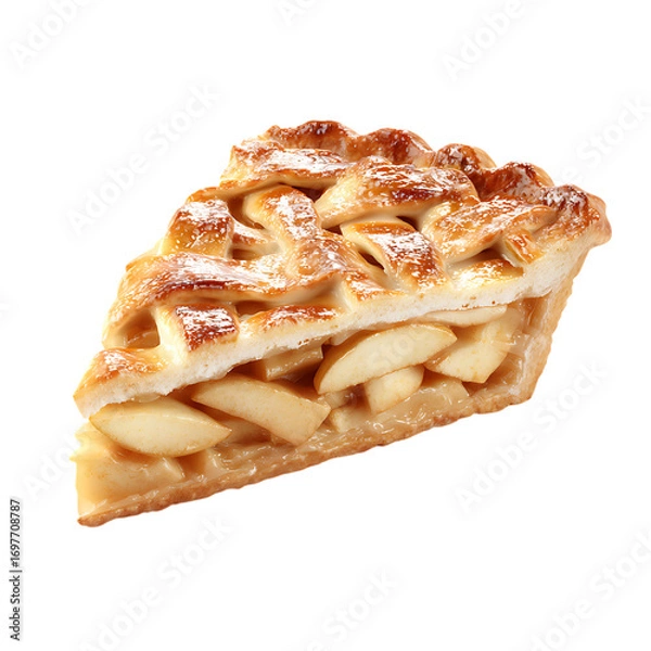 Fototapeta Apple Pie Slice 3d rendered png