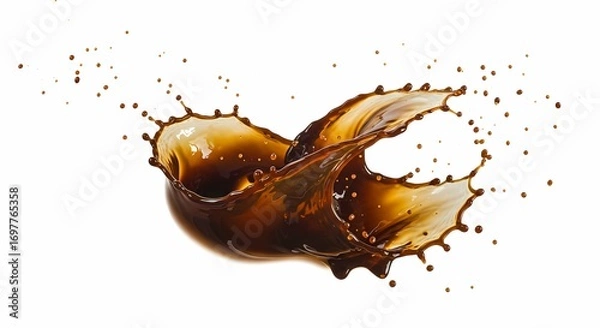 Obraz Cola Splash Dynamic Liquid Photography for Beverage Ads