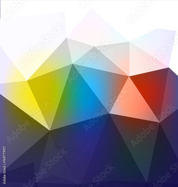 Fototapeta low poly technology vector background