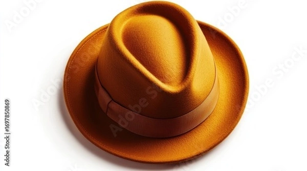 Obraz Golden fedora, smooth brim, subtle tan band