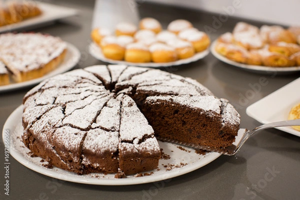 Obraz torta al ciocccolato