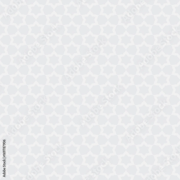 Fototapeta White seamless geometric pattern