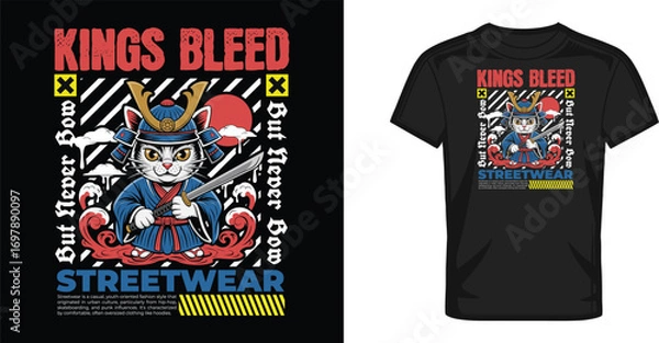 Fototapeta Urban Streetwear T Shirt Design