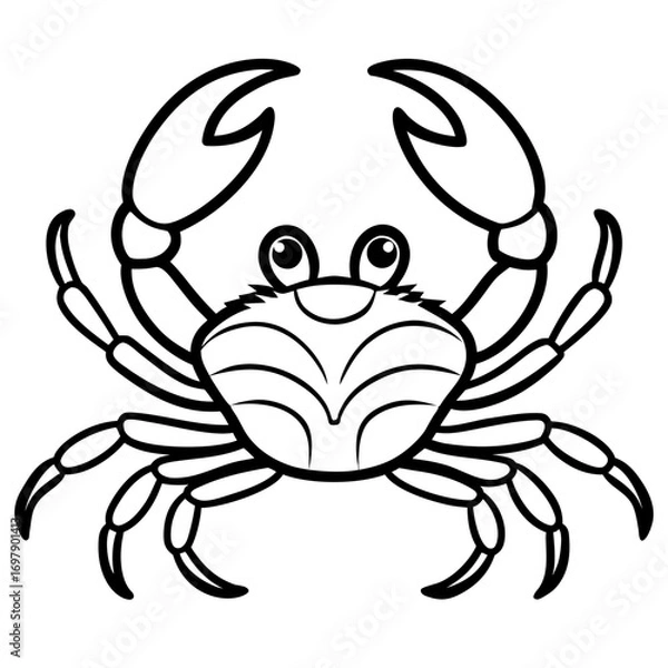 Fototapeta Crab Vector Design