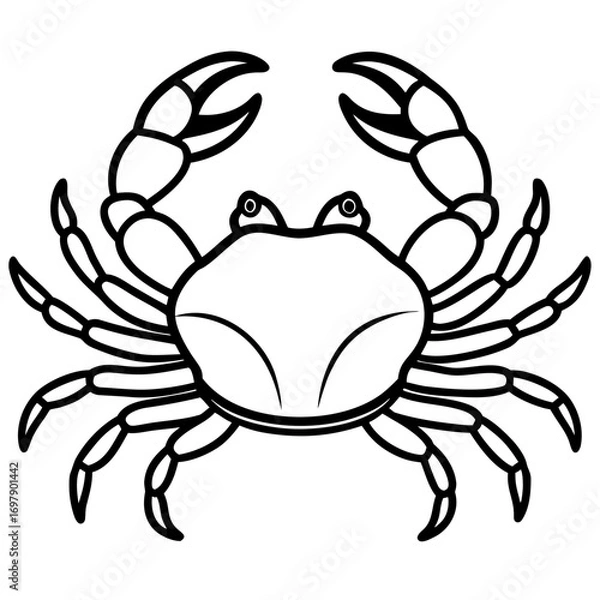 Fototapeta Crab Vector Design