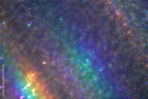 Fototapeta Cosmic Nebula: Galaxy Stars Background - Space and celestial themes