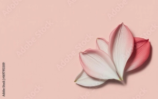 Fototapeta Elegant arrangement of flower petals creating a soft and romantic composition