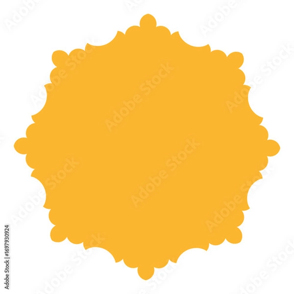 Fototapeta Decorative Gold Frame Vector Design