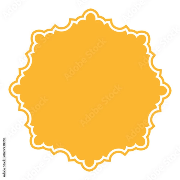 Fototapeta  Decorative Gold Frame Vector Design