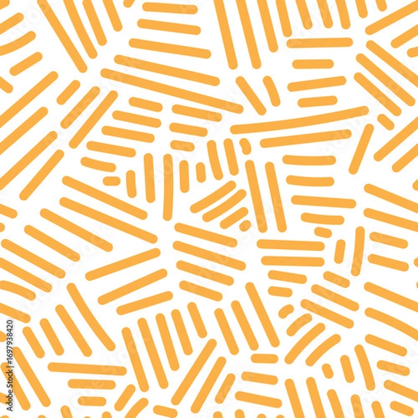 Fototapeta Seamless pattern with hand-drawn scribbles in a soft, simple, and minimal design