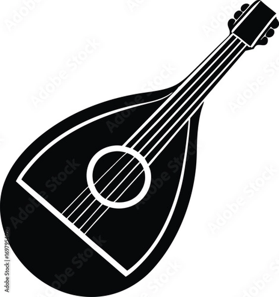 Obraz guitar and musical instruments vector icon