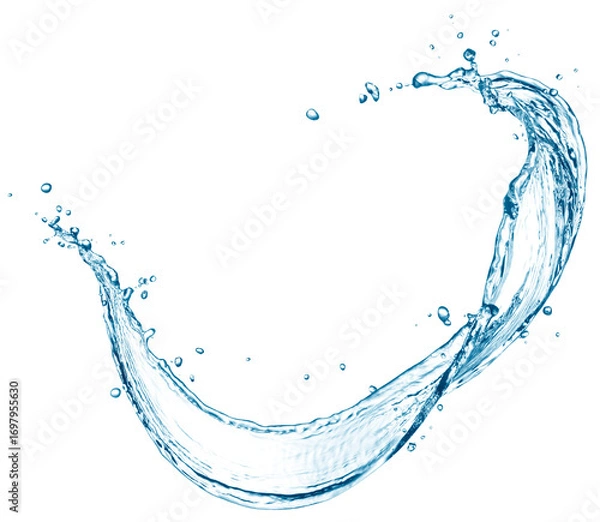 Fototapeta Blue water splash