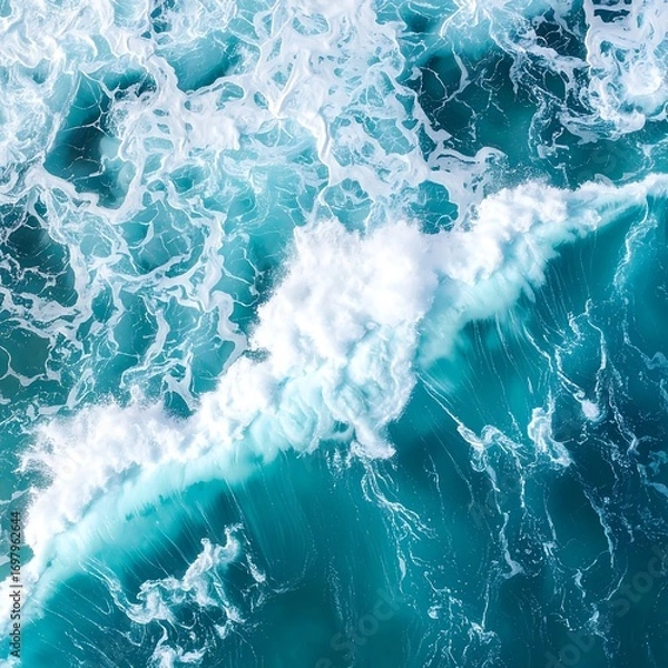 Obraz Ocean waves from above