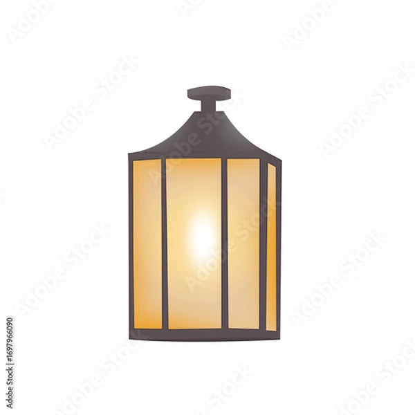 Obraz Outdoor Wall Lantern Isolated