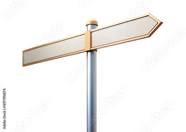 Fototapeta lone signpost png image on transparent background