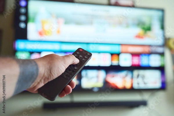 Obraz Controlling smart TV with remote