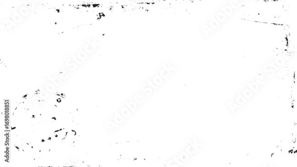 Fototapeta Grunge Noise Urban Texture Vector. Distressed Cracked Dots Overlay Black and White Background