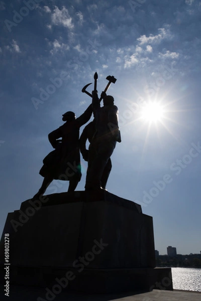Obraz Pjongjang statue