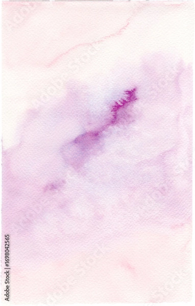 Fototapeta Cloudy Sky Watercolor Background with Hand-Painted Texture for Design and Decoration