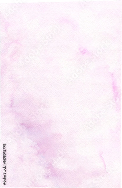 Fototapeta Cloudy Sky Watercolor Background with Hand-Painted Texture for Design and Decoration