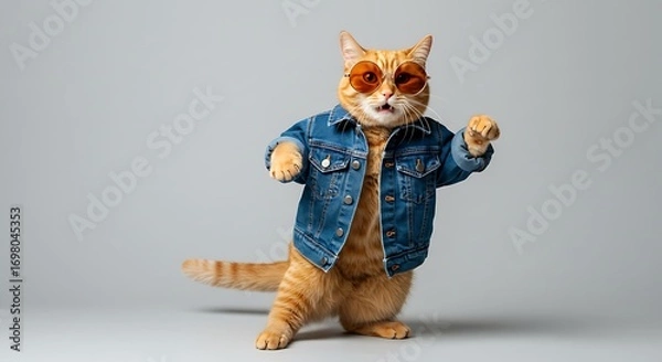 Obraz Groovy Cat Strut