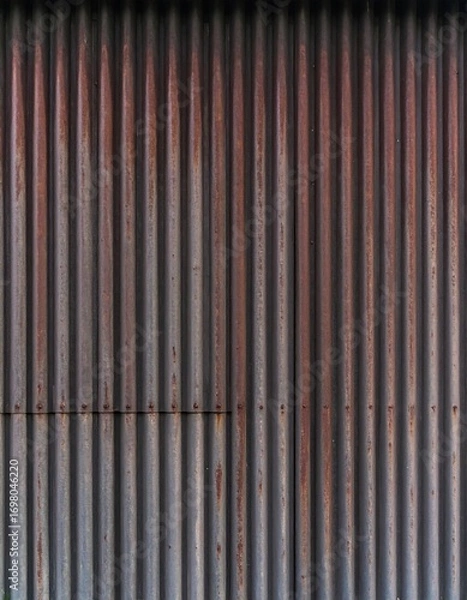 Obraz Rusted corrugated metal wall