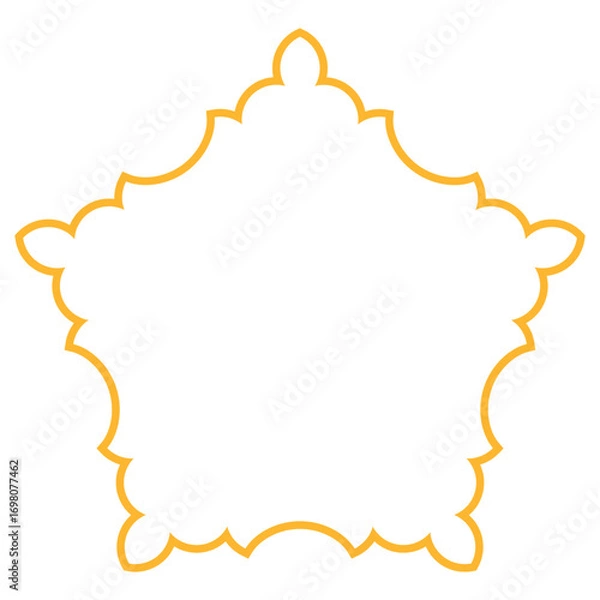 Fototapeta Decorative Gold Frame Vector Design