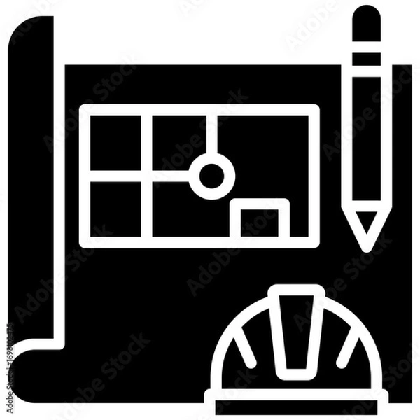 Fototapeta Engineering Sketch Icon