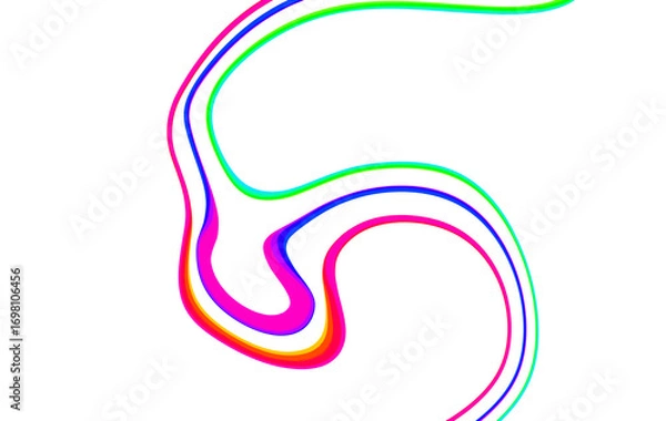 Fototapeta Abstract hand drawn art with bold lines unique textures organic shapes modern minimalist illustration for contemporary design isolated on transparent background Hand Draw Line ART