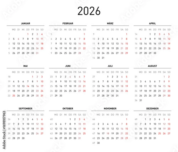 Obraz Kalender 2026