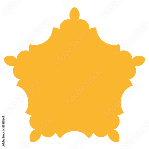 Fototapeta Decorative Gold Frame Vector Design