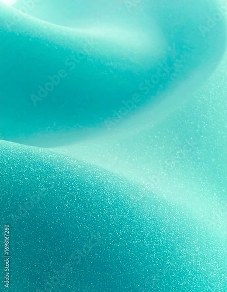 Obraz Teal textured surface curves