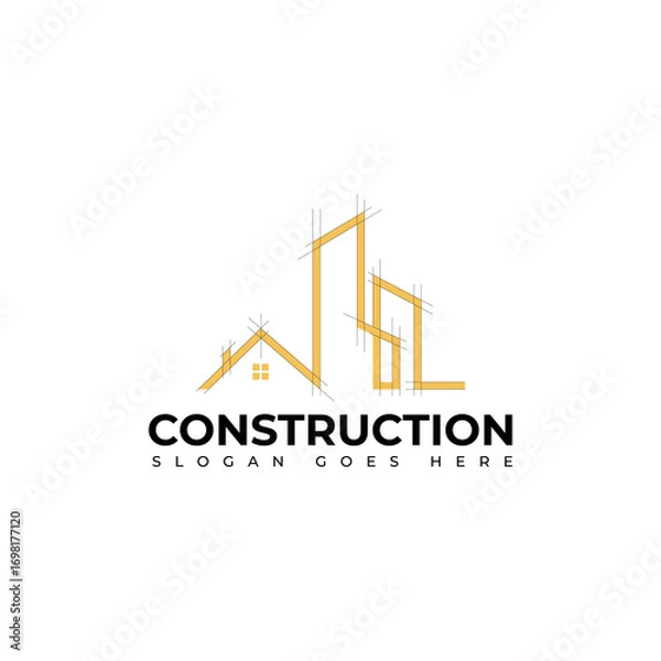 Obraz Creative Abstract Construction Logo