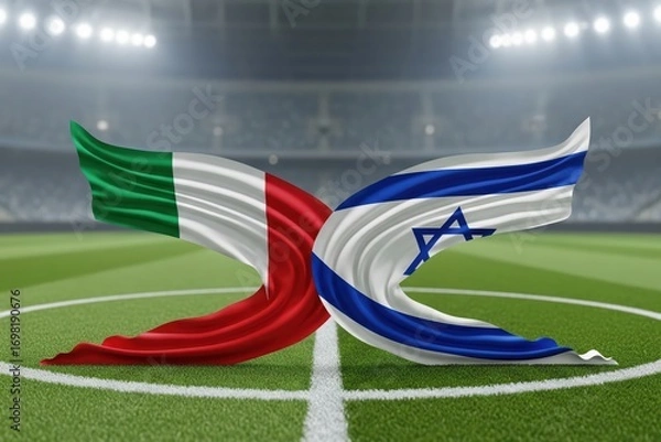 Fototapeta Italy VS israel, world cup 2026 soccer