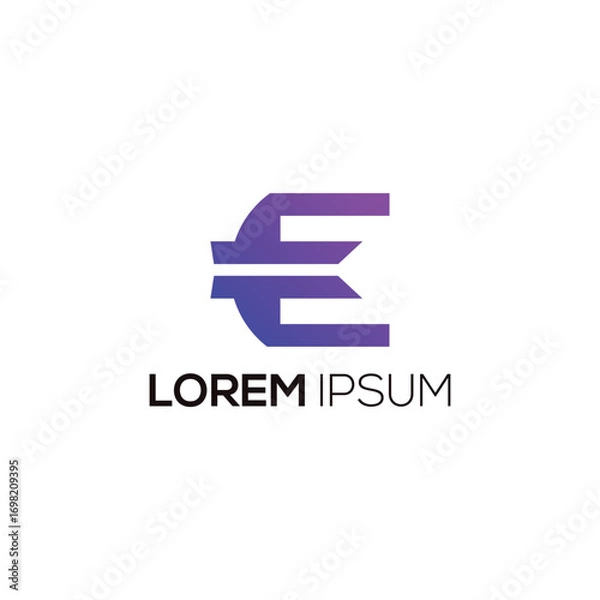 Obraz minimalist logo template