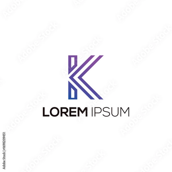 Obraz minimalist logo template