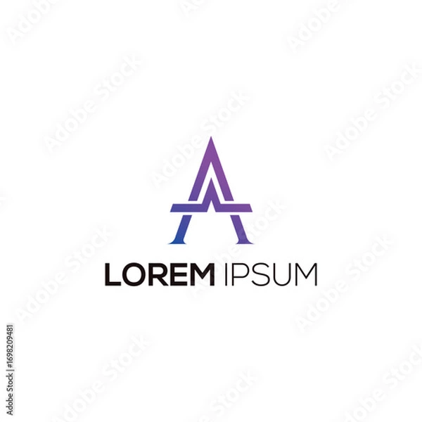 Obraz minimalist logo template