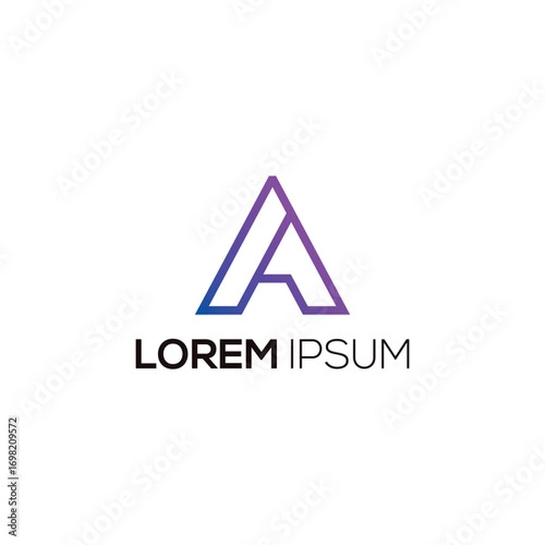 Obraz minimalist logo template