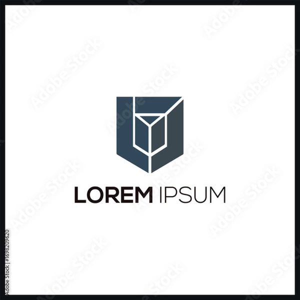 Obraz minimalist logo template