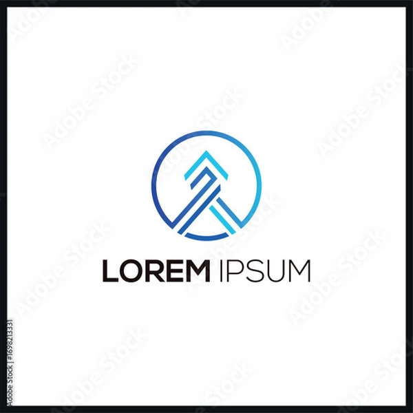 Obraz minimalist logo template