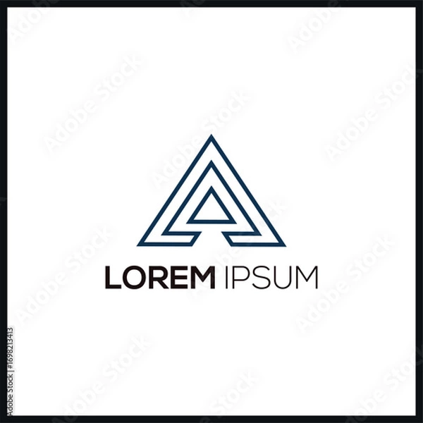 Obraz minimalist logo template