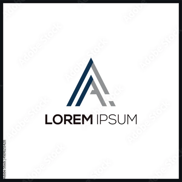 Obraz minimalist logo template