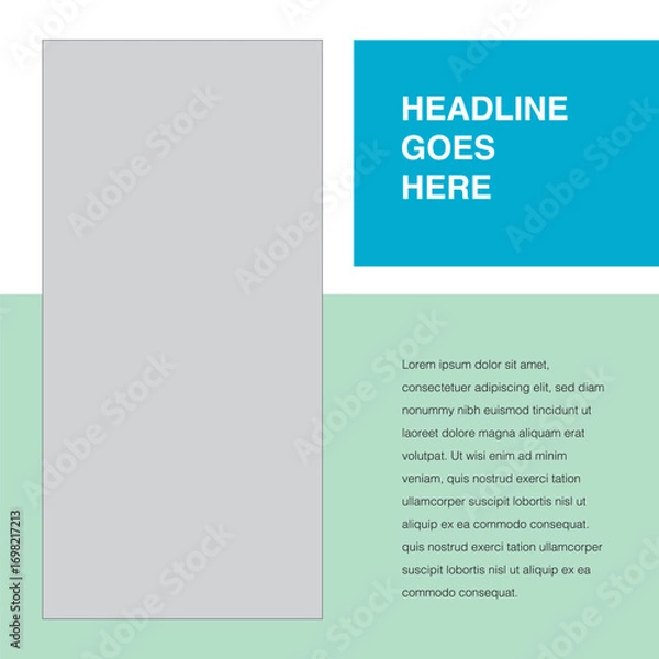 Fototapeta square design social media template eps