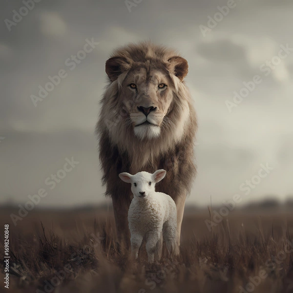 Obraz line and sheep