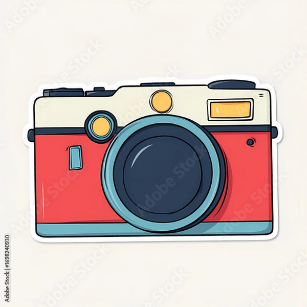 Obraz retro camera vector illustration